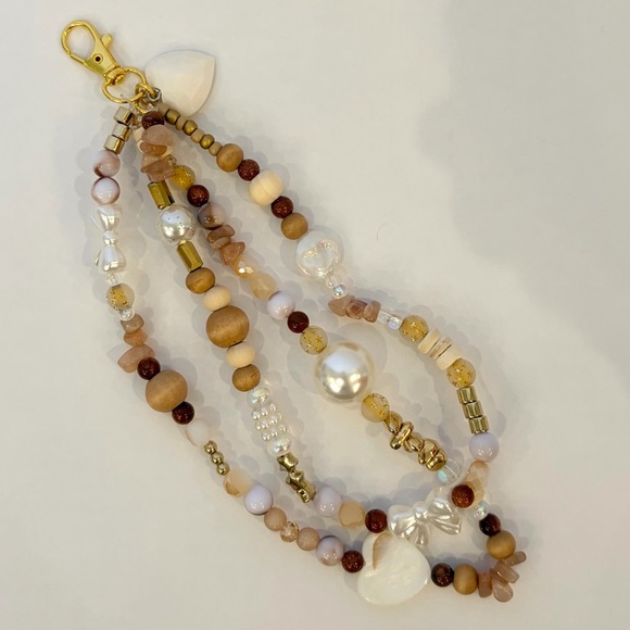 Colorful Beaded Keychain Accessory - Picture 3 of 3